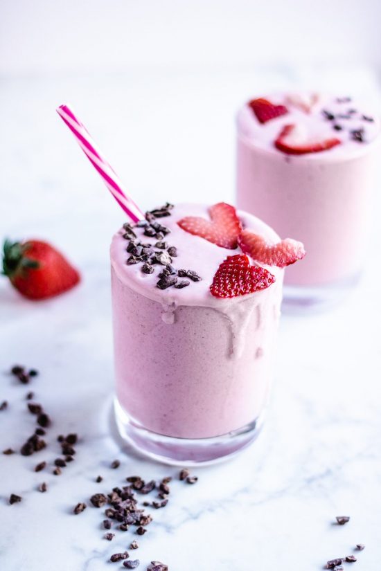 Strawberry Banana Smoothie With Coconut Milk