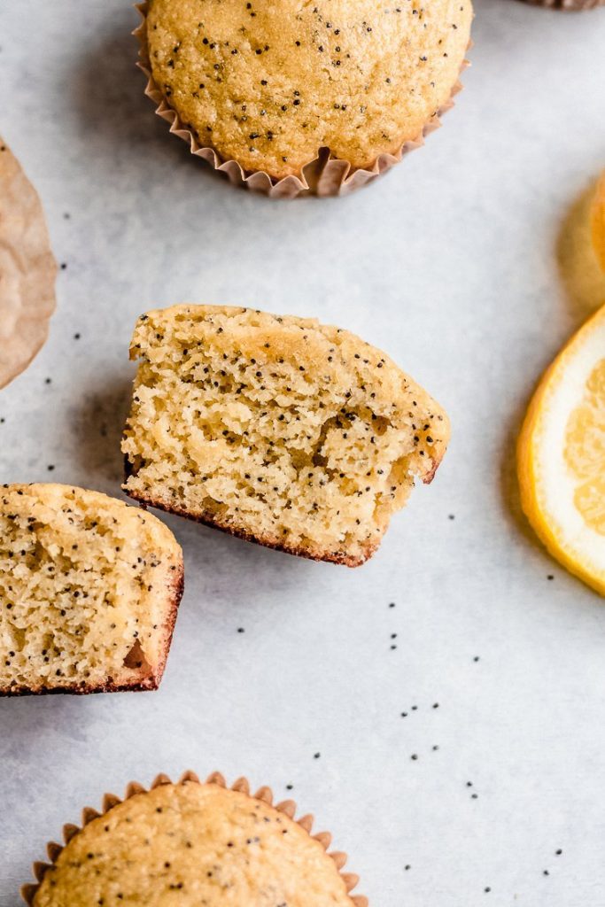 healthy lemon poppy seed muffins